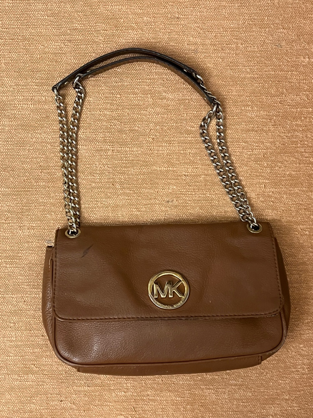 Michael Kors Tan Leather Crossbody Bag small